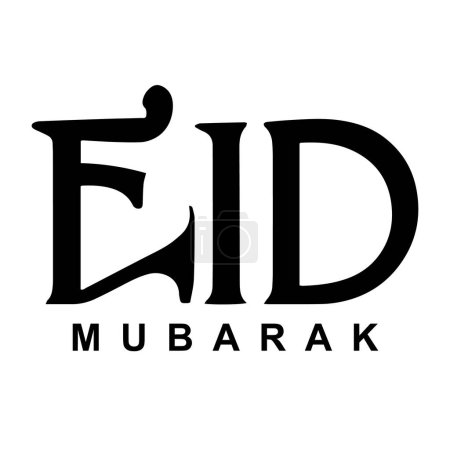 Eid mubarak english text effect fonts stock illustrations free