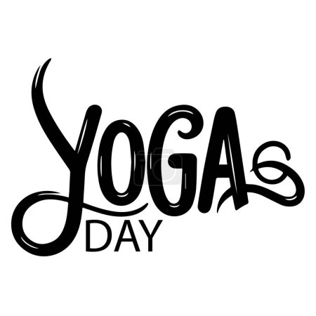 Día Internacional del Yoga, Día del Yoga, Día del Yoga Tipografía