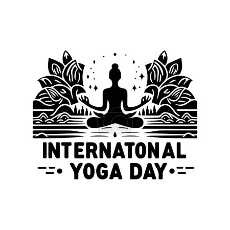 Internationaler Yoga-Tag, Yoga-Tag, Yoga-Tag Typografie