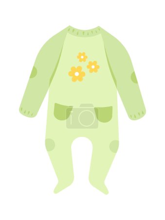 Téléchargez les illustrations : Body pour bébé nouveau-né. Illustration vectorielle - en licence libre de droit