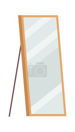 Modern rectangle full length mirrors flat icon. Vector illustration