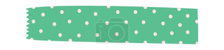 Illustration for Adhesive Tape With Dots Pattern Vector Illustration - Royalty Free Image