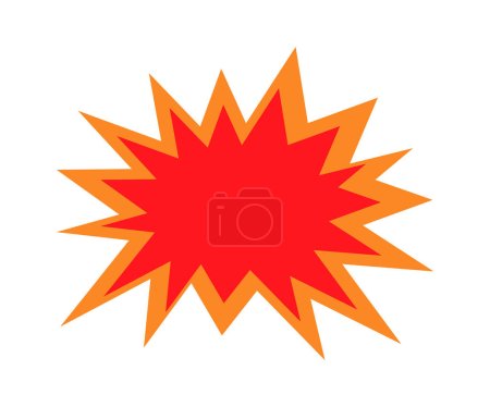 Illustration for Flash Explosion Icon Vector Illustration - Royalty Free Image