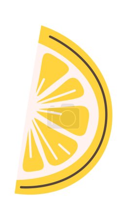 Zitronenfruchtscheiben Vektor Illustration