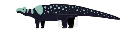 Illustration for Polacanthus Dinosaur Standing Vector Illustration - Royalty Free Image