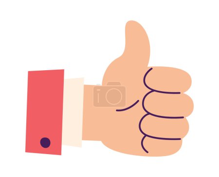 Thumb Up Sign Vector Illustration