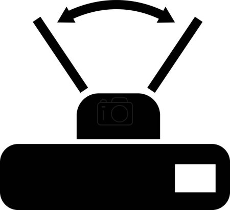 Camera angle icon. Wide angle camera sign. Point of view symbol. flat style.