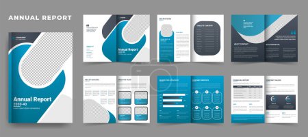 Business brochure template, annual report, company profile