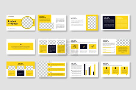 Business powerpoint presentation slides template and project proposal template, company profile brochure, booklet, business plan presentation template