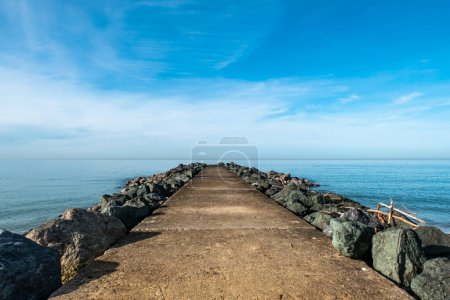 Photo for Dike of Sables d'or in Anglet in France - Royalty Free Image