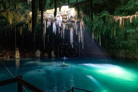 Cenote Xcanahaltun near Valladolid in Mexico. High quality photo