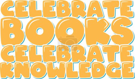 Illustration for Celebrating the Power of Books and Knowledge - Royalty Free Image