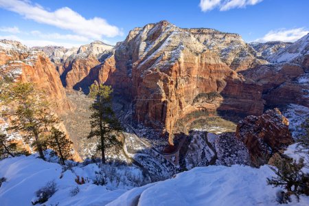 Photo for Angels landing trail view of Zion National Park in Springdale, Utah, USA - Royalty Free Image