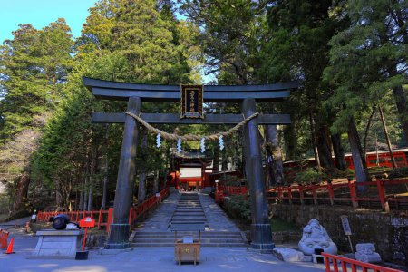 Photo for Nikko Futarasan jinja (Shinto shrine dating from the 8th century) in Nikko, Japan. - Royalty Free Image