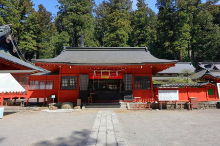 Foto de Nikko Futarasan jinja (santuario sintoísta que data del siglo VIII) en Nikko, Japón. - Imagen libre de derechos