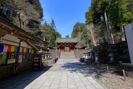Foto de Templo Taiyu-in, parte del templo Rinnouji es una herencia de mundo de la unesco en Nikko, Japón. - Imagen libre de derechos