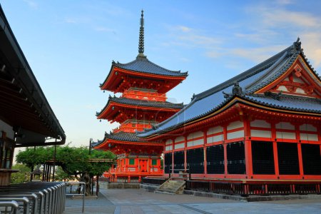 Photo for Kiyomizu-dera temple, a Buddhist Temple in Kiyomizu, Higashiyama Ward, Kyoto Japan - Royalty Free Image