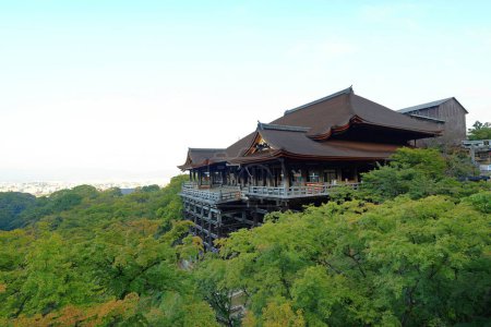 Photo for Kiyomizu-dera temple, a Buddhist Temple in Kiyomizu, Higashiyama Ward, Kyoto Japan - Royalty Free Image