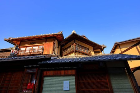 Photo for Traditional buildings near Kiyomizu-dera temple, a Buddhist Temple in Kiyomizu, Higashiyama Ward, Kyoto Japan. - Royalty Free Image