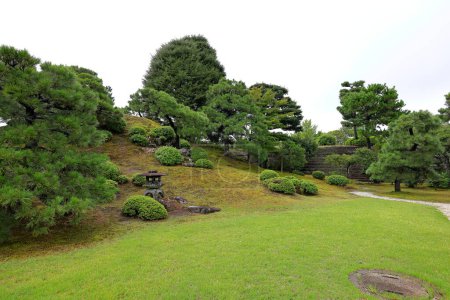 Photo for Gardens at Nijo Castle, a home for the shogun Ieyasu in Nijojocho, Nakagyo Ward, Kyoto, Japan - Royalty Free Image