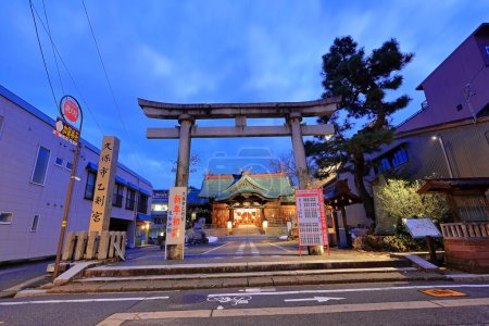 Photo for Kuboichiotsutsurugigu, a Shinto shrine situated at Shimoshincho, Kanazawa, Ishikawa, Japan - Royalty Free Image