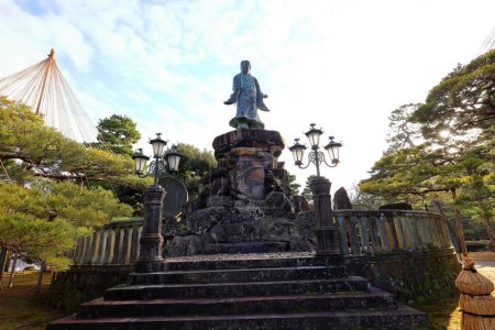 Photo for Kenroku-en located in Kanazawa, Ishikawa, Japan, one of the Three Great Gardens of Japan. - Royalty Free Image