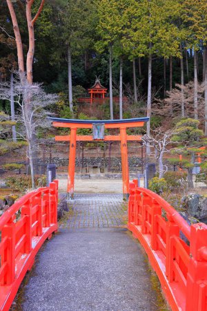 Téléchargez les photos : Temple dans la région de Kongobu-ji, un complexe historique de temple bouddhiste à Koyasan, Koya, district d'Ito, Wakayama, Japon - en image libre de droit