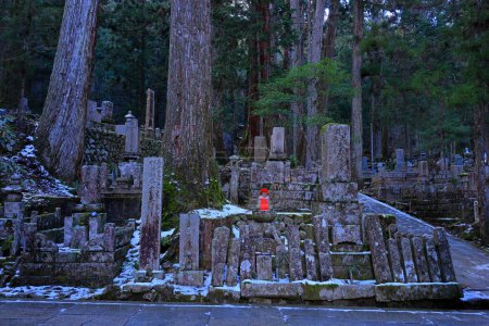 Photo for Kongobu-ji Okuno-in Okunoin Cemetery at Koyasan, Koya, Ito District, Wakayama, Japan - Royalty Free Image
