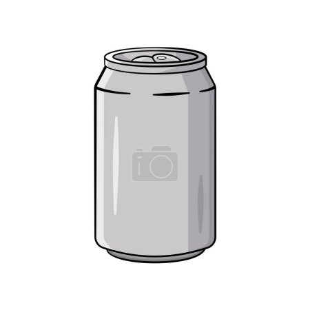 Photo for Aluminium can. Vector illustration - Royalty Free Image