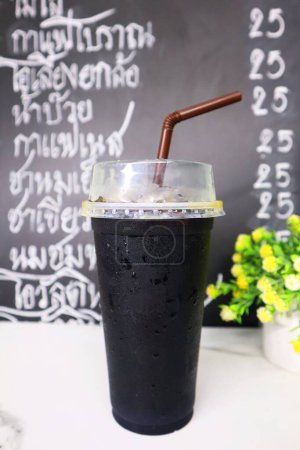 Photo for Thai street style cold drink menu that you must try. Delicious, filling, inexpensive. - Royalty Free Image