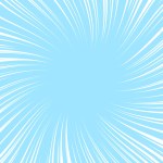 Wavy white saturated line focusing on the center. Square background illustration material with cartoon effect lines drawn.