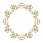 circular antique gold decorative frame.