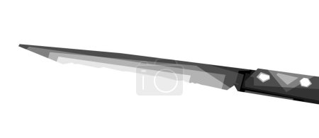 Ilustración de Diseño de ilustración de cuchillo afilado con colorido wpap arte pop vector estilo ilustraciones mejor editorial - Imagen libre de derechos