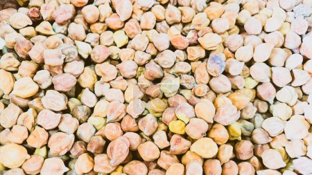 Photo for Chickpeas seed or garbanzo beans background texture, chana more - Royalty Free Image