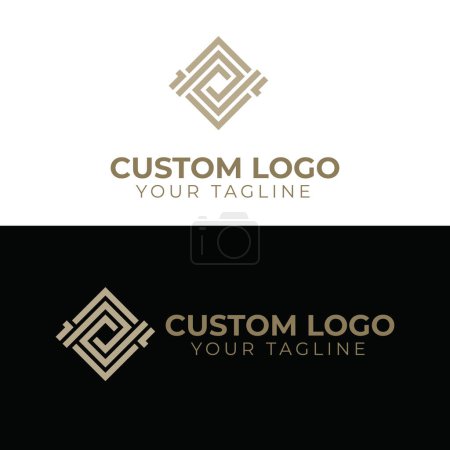 logotipo personalizado vector ilustración