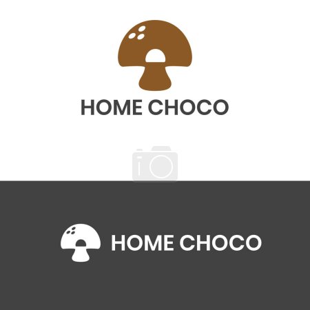 Illustration for HOME CHOCO LOGO VECTOR ILLUSTRATION - Royalty Free Image