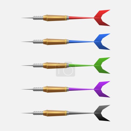 Illustration for Dart arrow vector Illustration - Royalty Free Image
