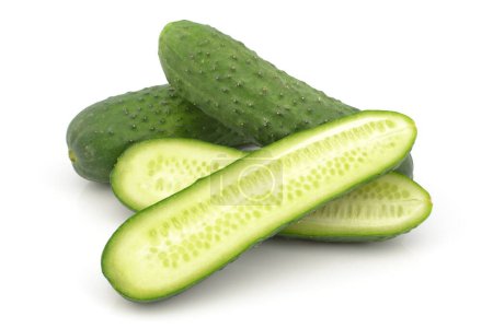 Photo for Cucumber on a white background - Royalty Free Image