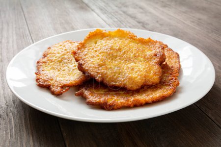 Photo for Potato pancakes on a plate - Royalty Free Image