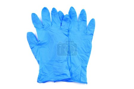 Photo for Disposable gloves on a white background - Royalty Free Image