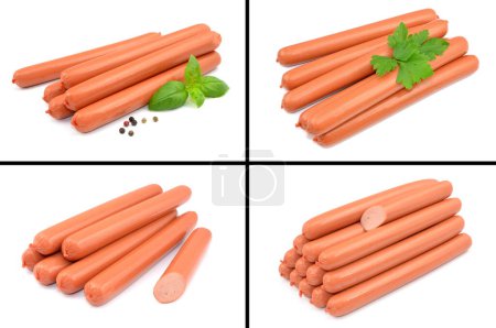Photo for Frankfurters on a white background - Royalty Free Image