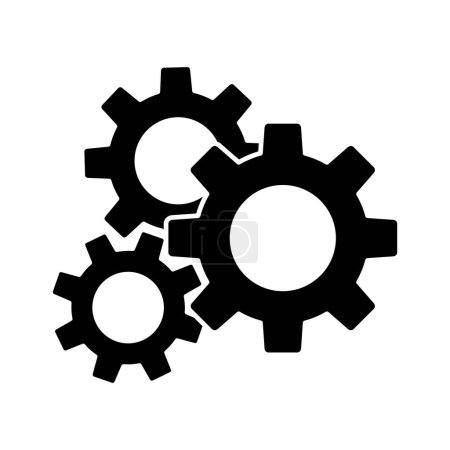 Illustration for Gear wheel on a white background - Royalty Free Image