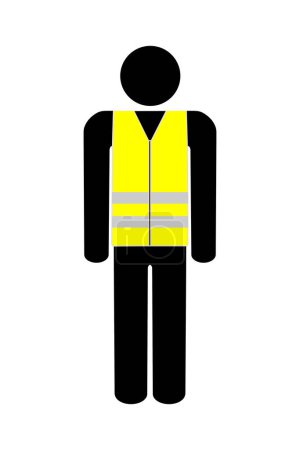 a man in a reflective vest