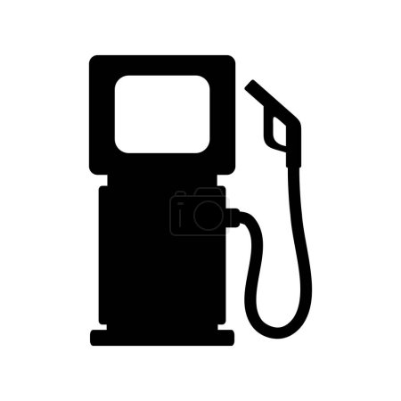 Téléchargez les illustrations : Fuel dispenser icon on white background - en licence libre de droit