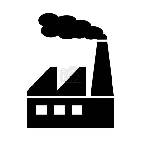 Illustration for Factory icon on white background - Royalty Free Image