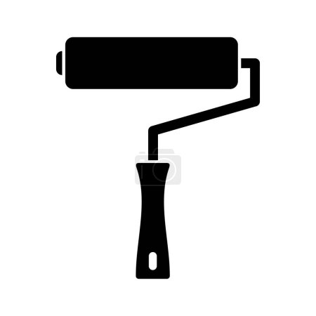 Illustration for Paint roller icon on white background - Royalty Free Image