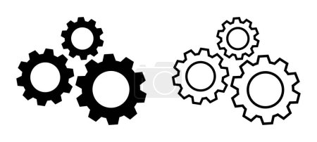 Illustration for Gears on a white background - Royalty Free Image