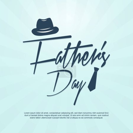 Illustration for International father's Day - Royalty Free Image