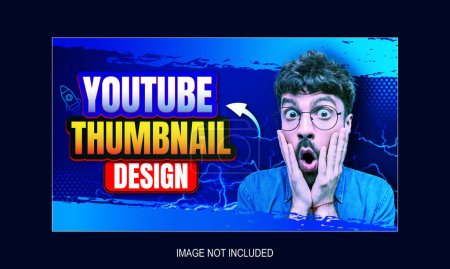 Illustration for Creative  YouTube thumbnail design - Royalty Free Image