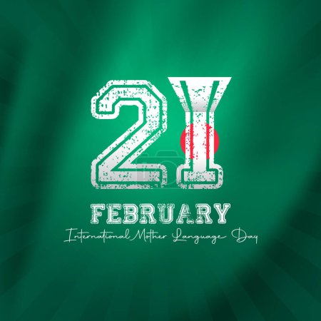 Téléchargez les illustrations : 21 février Journée internationale de la langue maternelle Illustration vectorielle Shahid Minar - en licence libre de droit